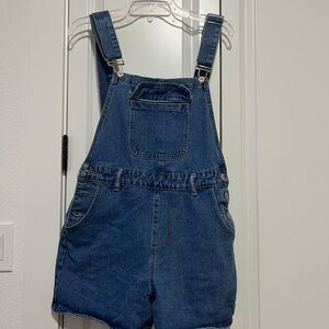 Casual Blue Denim Overalls